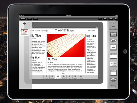 iMockups for iPad
